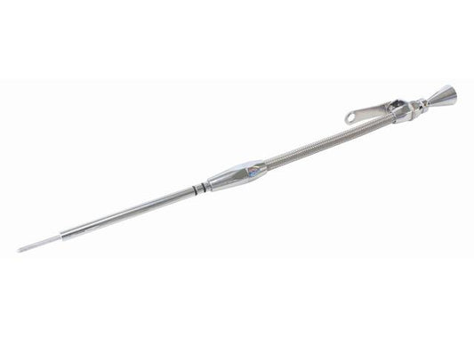 Aeroflow AF64-2109 Engine Dipstick Late Model Drivers Side Chrome Fits SBC
