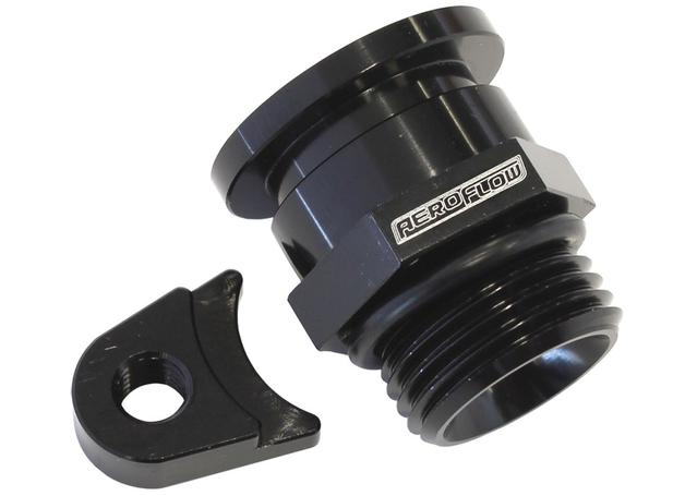 Aeroflow AF64-2200BLK Standard Fuel Regulator Adapter Black Fits Holden V8