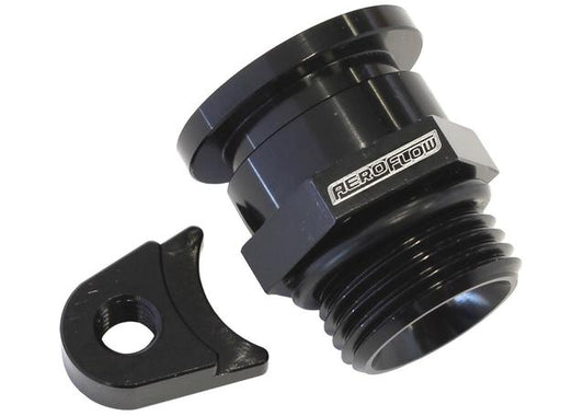Aeroflow AF64-2200BLK Standard Fuel Regulator Adapter Black Fits Holden V8