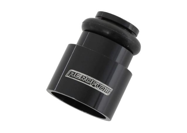 Aeroflow AF64-2887-1 ID Injector Adapter Short Suits 14mm Fuel Rail Black Single