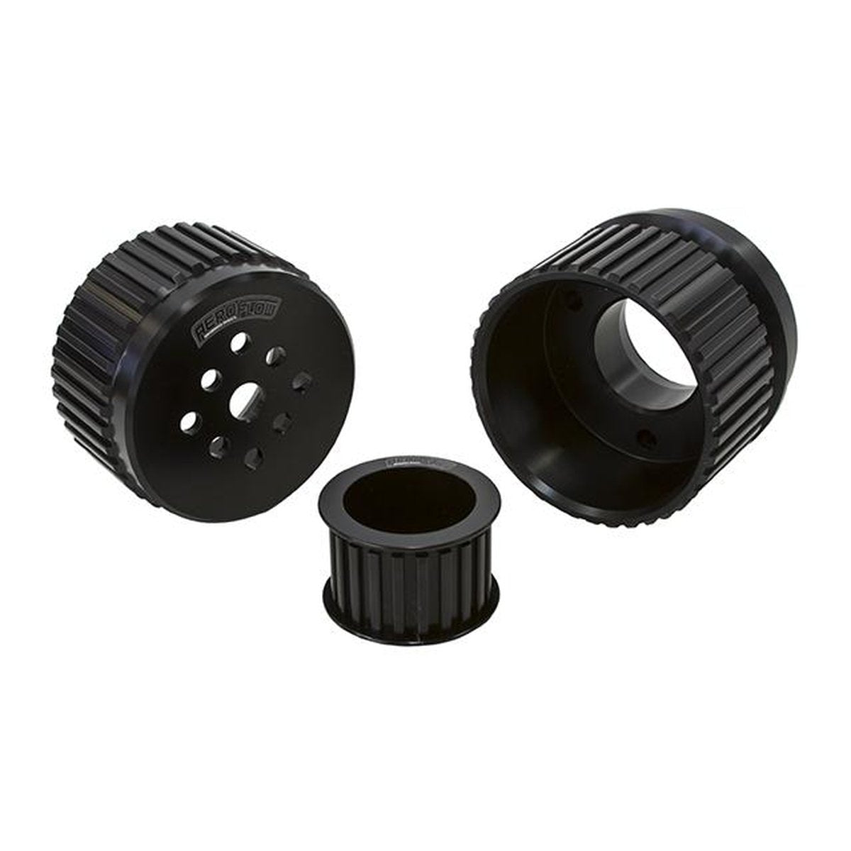 Aeroflow AF64-3001BLK Gilmer Drive Kit - Black Fits Chev V8 With Long W/Pump