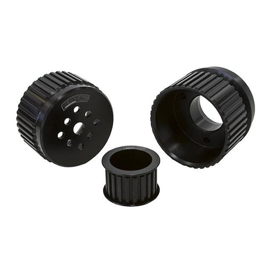 Aeroflow AF64-3001BLK Gilmer Drive Kit - Black Fits Chev V8 With Long W/Pump