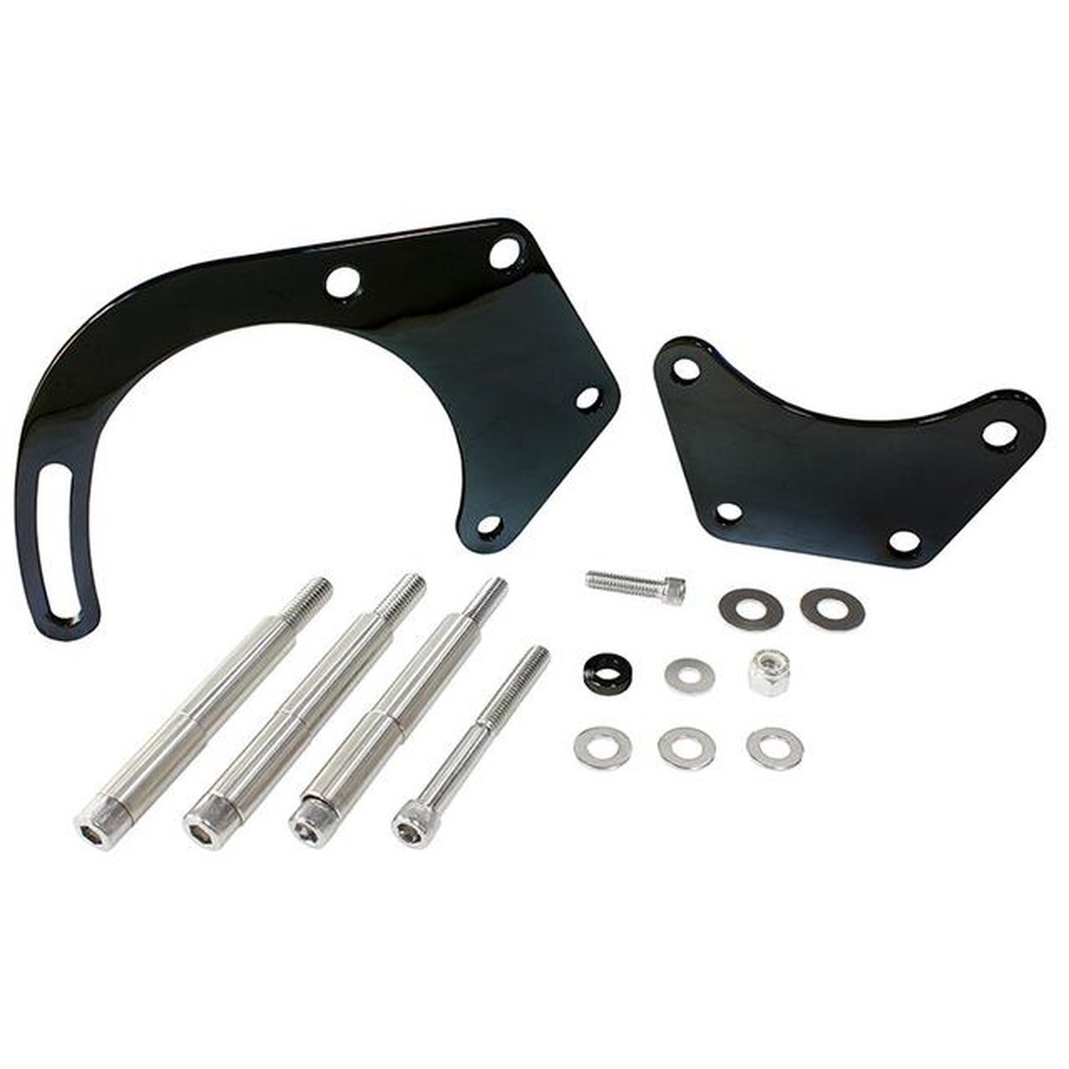 Aeroflow Low Mount Alternator Bracket Black AF64-4016BLK