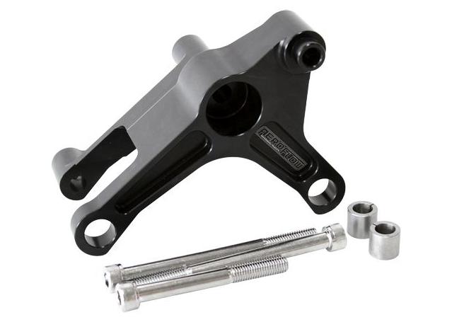 Aeroflow AF64-4027BLK Alternator Bracket Std Position Fits LS Chev