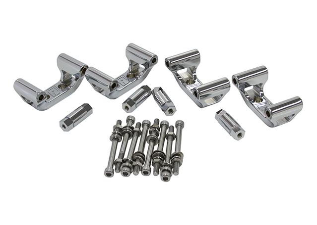 Aeroflow AF64-4032 Coil Mounts Billet CAN Seperate Mount Chrome Fits LS1 LS6