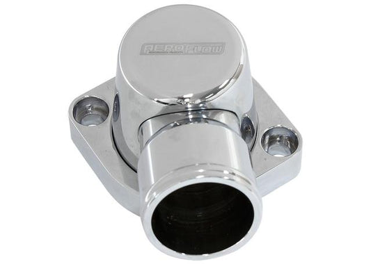 Aeroflow AF64-4037C Swivel Thermostat Housing Chrome Fits Ford BB 429-460