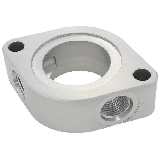 Aeroflow AF64-4051 Thermostat Water Neck Spacer With 2 X -8ORB Aux Port Fits Chev