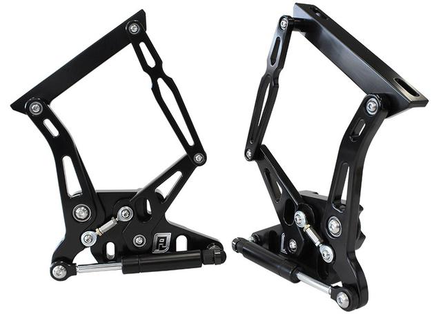 Aeroflow AF64-4105BLK Billet Bonnet Hinge Kit Black Suits XR XY Ford Falcon