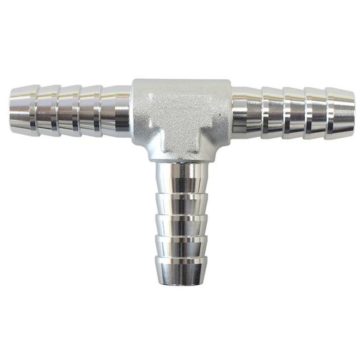 Aeroflow AF64-4204S Aluminium T Piece 8mm / 5/16" Silver Tee Piece AF64-4204S