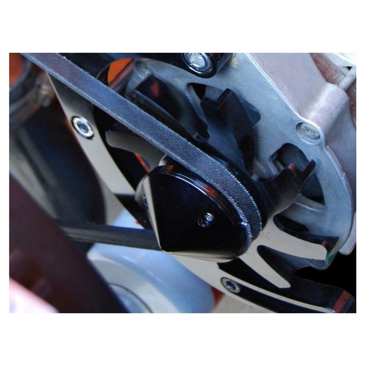 Aeroflow AF64-4300BLK Black Alt FAN & Pulley Suits Ford, Chev And Holden Alternator