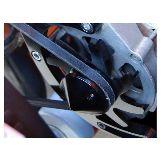 Aeroflow AF64-4300BLK Black Alt FAN & Pulley Suits Ford, Chev And Holden Alternator