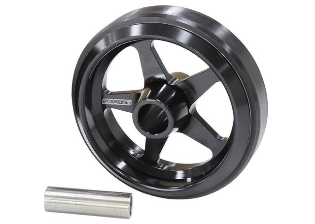 Aeroflow AF64-4360BLK Billet Wheelie Bar Wheel 10000Ft/Lbs