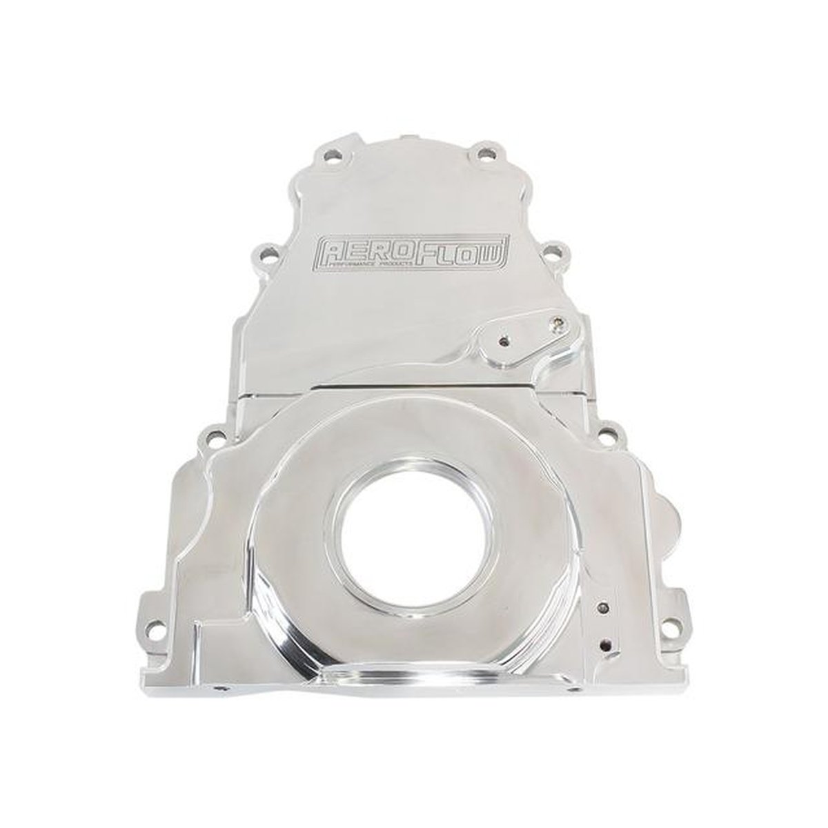 Aeroflow AF64-4361P Billet 2 Piece Timing Cover Polished Fits Holden / Chev LS