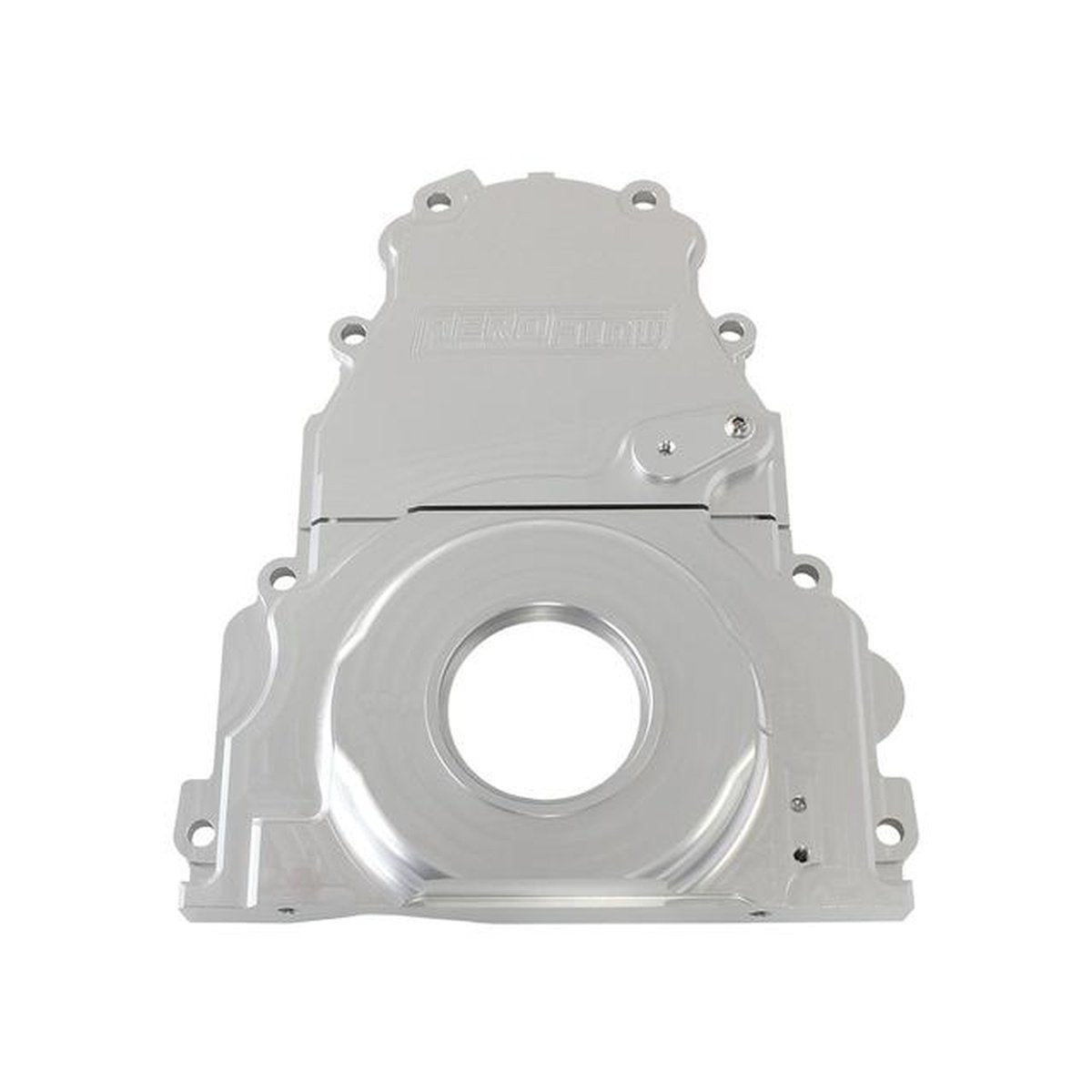 Aeroflow AF64-4361S Billet 2 Piece Timing Cover Silver Anodised Fits Holden / Chev LS