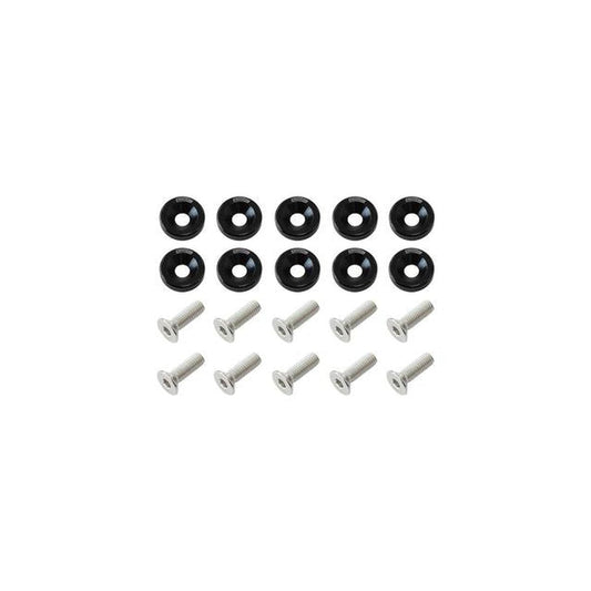 Aeroflow 5/16" Billet Dress-up / Fender Bolt Kit Black 10 Pack