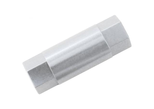 Aeroflow Aluminium Hex Spacer M6 40mm Female Silver 1Pk