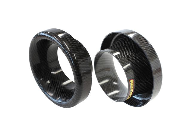 Aeroflow 4" Bellmouth Suits AR70 Turbo or Intake Pipe, 6" OD Carbon Fibre