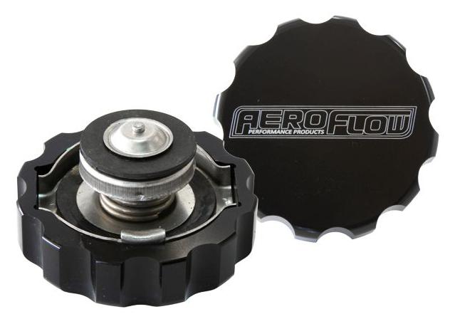 Aeroflow AF64-5042BLK Billet Radiator Cap 42mm .5Barcomplete With Billet Cover