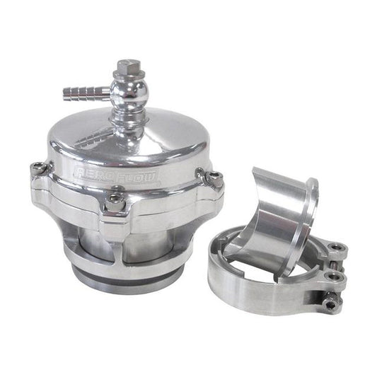 Aeroflow AF64-5050 50mm Blow Off Valve Polished Finish V-Band Weld-On Flange