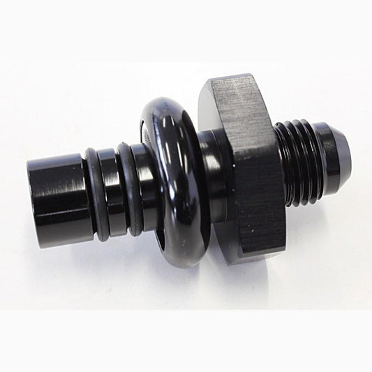 Aeroflow AF64-5506BLK EFI Regulator Adapter -6AN With .550" Shank Black Suits Ford