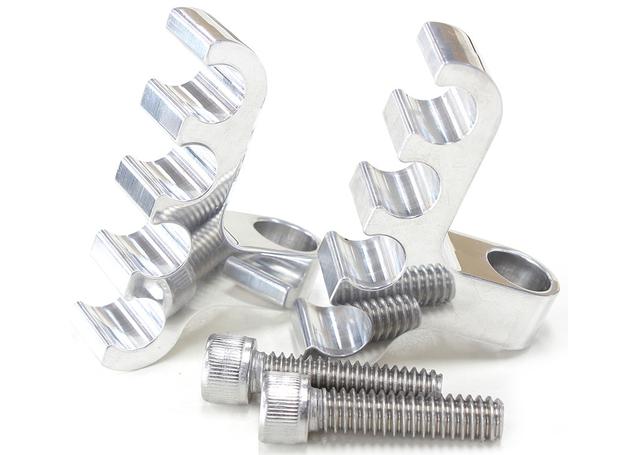 Aeroflow Polished 4 Wire Lead Separator Bolt Into Valve Cover Thread