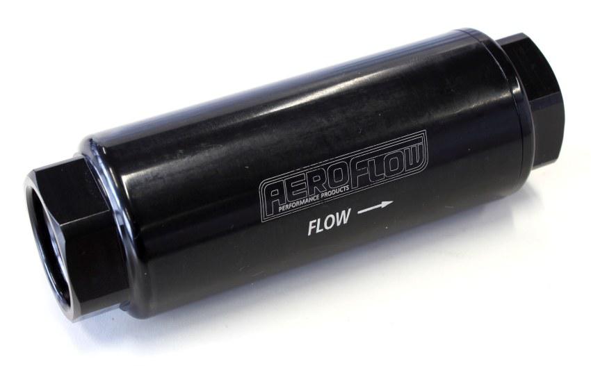 Aeroflow AF66-2042BLK Pro Filter 60 Micron Black Female -8 ORB 1.25"x3.5"