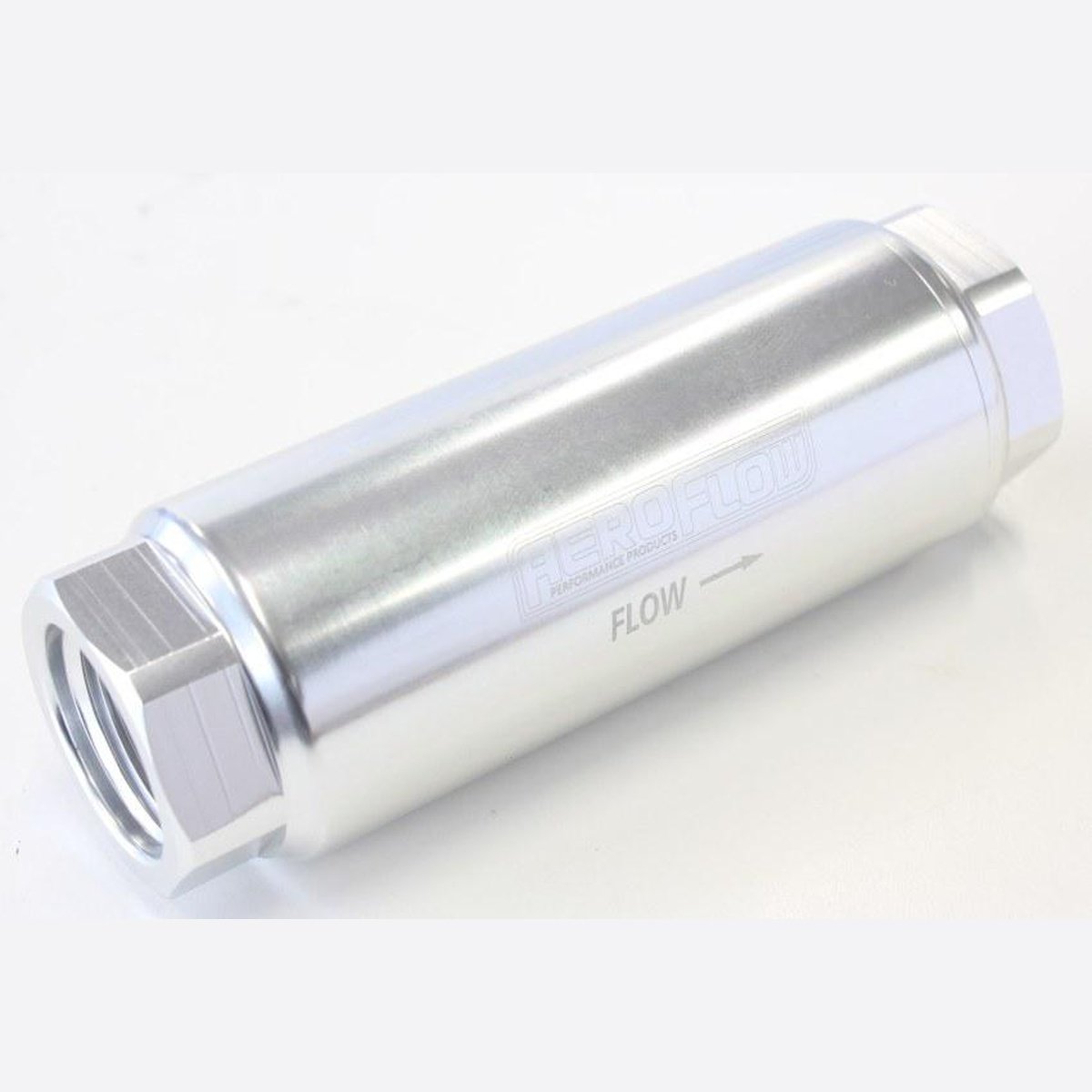 Aeroflow AF66-2042S Pro Filter 60 Micron Silver Female -8 ORB 1.25"x3.5"