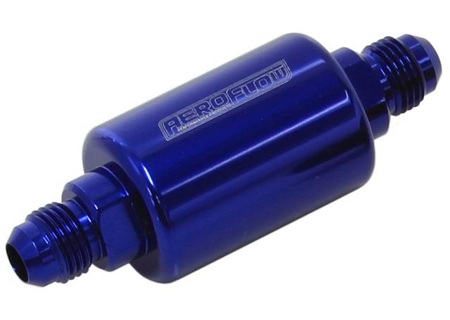 Aeroflow AF66-2052 Filter 40 Micron Blue -6AN 1.25"x3"