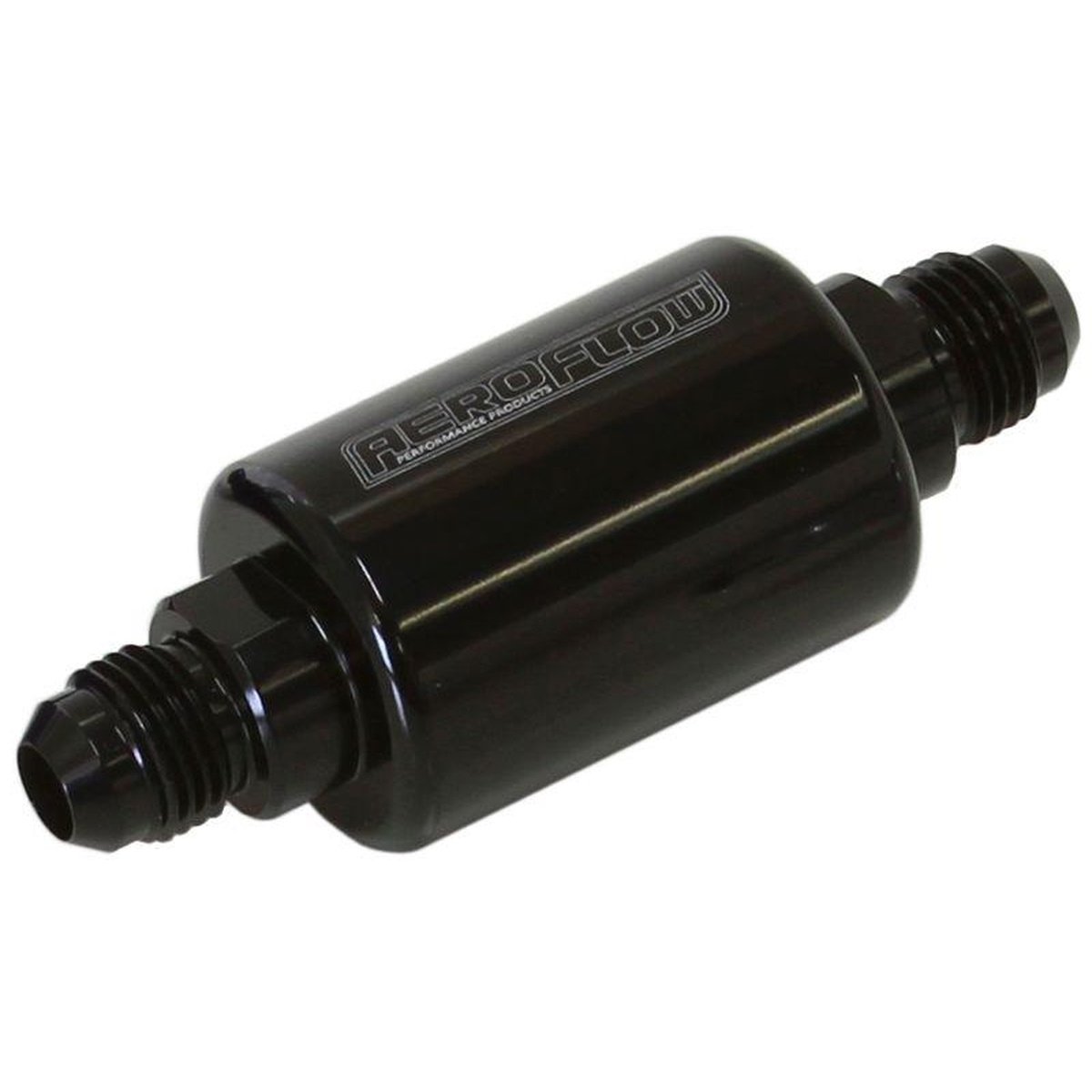 Aeroflow AF66-2052BLK Filter 40 Micron Black -6AN 1.25"x3"