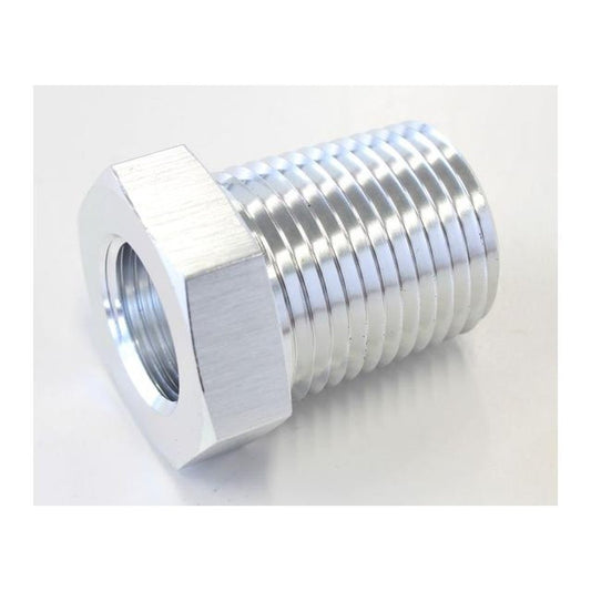 Aeroflow AF660-08S Temperature Probe Adapter Silver 1/2" Male 5/8" Female