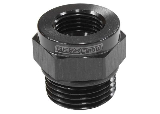 Aeroflow AF661-10BLK Temperature Probe Adapter -10ORB To 5/8"-18 Temp Probe
