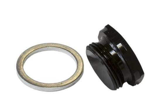 Aeroflow AF700-00BLK Holley Inlet Bowl Blank Plug Black 7/8" X 20 Plug / Blank