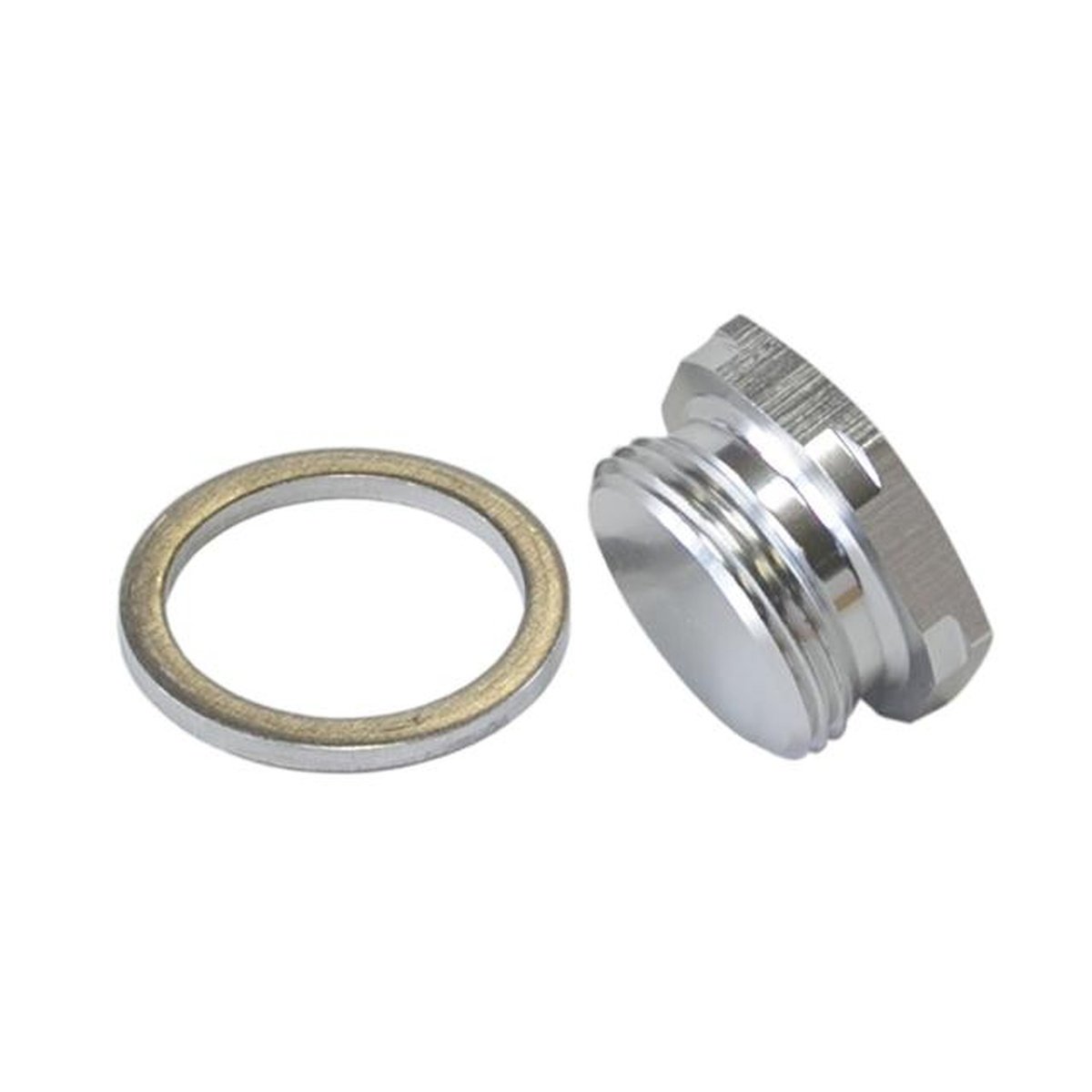 Aeroflow AF700-00S Holley Inlet Bowl Blank Plug Silver 7/8" X 20 Plug / Blank