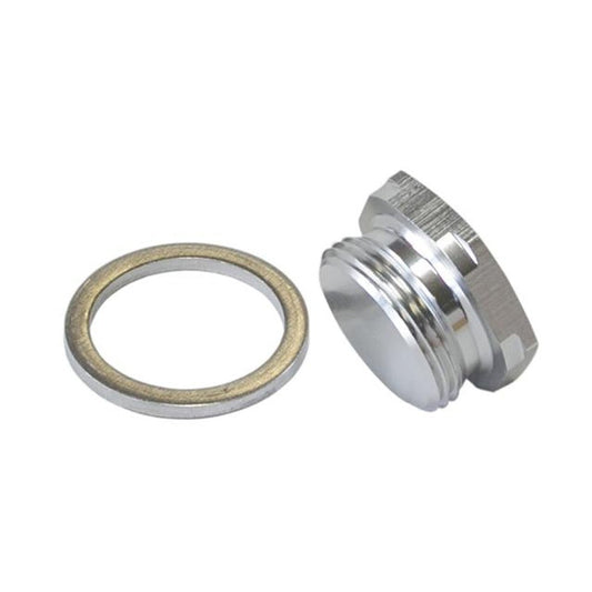 Aeroflow AF700-00S Holley Inlet Bowl Blank Plug Silver 7/8" X 20 Plug / Blank
