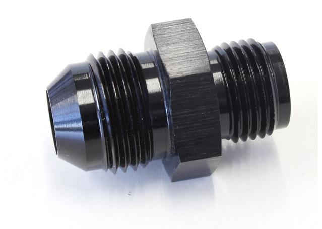 Aeroflow AF704-08BLK Adaptor 5/8 X 18 Inverted Seat To -08 Black