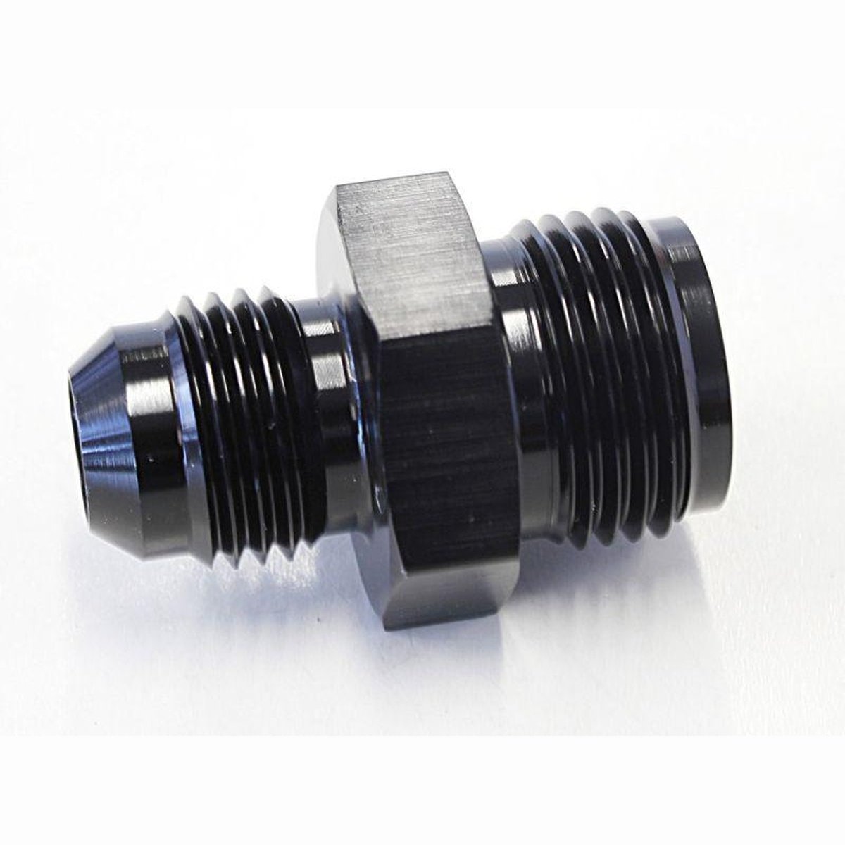Aeroflow AF705-06BLK Adaptor 11/16 X 18 Inverted Seat To -6 Black