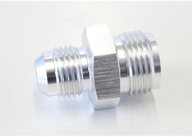 Aeroflow AF705-06S Adaptor 11/16 X 18 Inverted Seat To -06 Silver