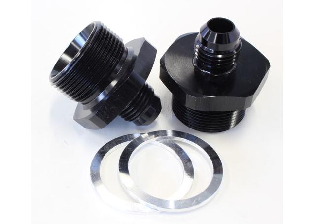 Aeroflow AF708-06BLK Male -6 To 1" X 20 Quadrajet Black