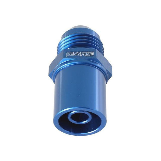 Aeroflow AF708-08F Push In Cover Breather Adaptertor -8AN Blue Fits Ford BA BF FG Front