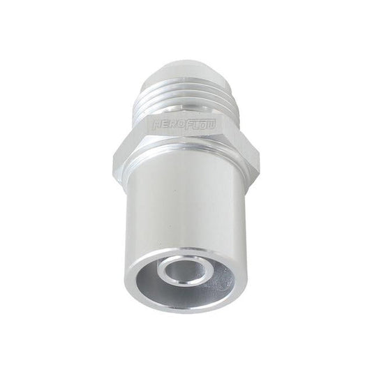 Aeroflow AF708-08FS Push In Cover Breather Adaptertor -8AN Silver Fits Ford BA BF FG Front