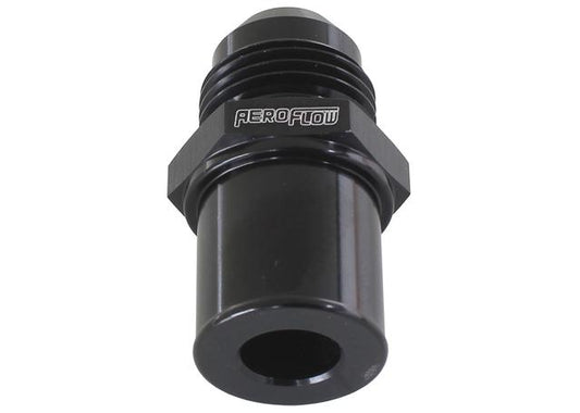 Aeroflow AF708-08RBLK Push In Cover Breather Adaptertor -8AN Black Fits Ford BA BF FG Rear