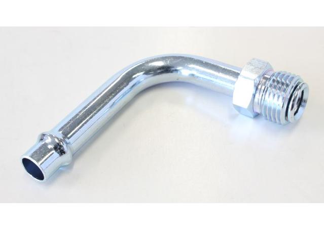 Aeroflow AF714-27 Holley Carb Inlet Fittings 5/8 Inverted To 3/8" Barb 90Deg