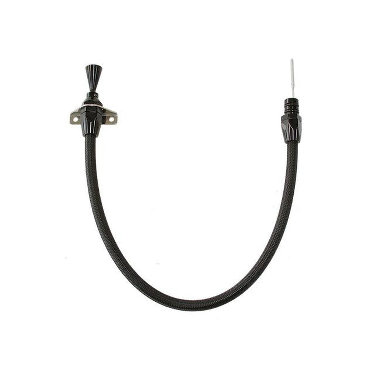 Aeroflow AF72-2502BLK Trans Dipstick In CasEFIrewall Mount Black S/S Suits Ford C4