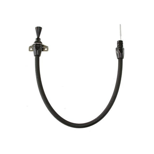 Aeroflow AF72-2502BLK Trans Dipstick In CasEFIrewall Mount Black S/S Suits Ford C4