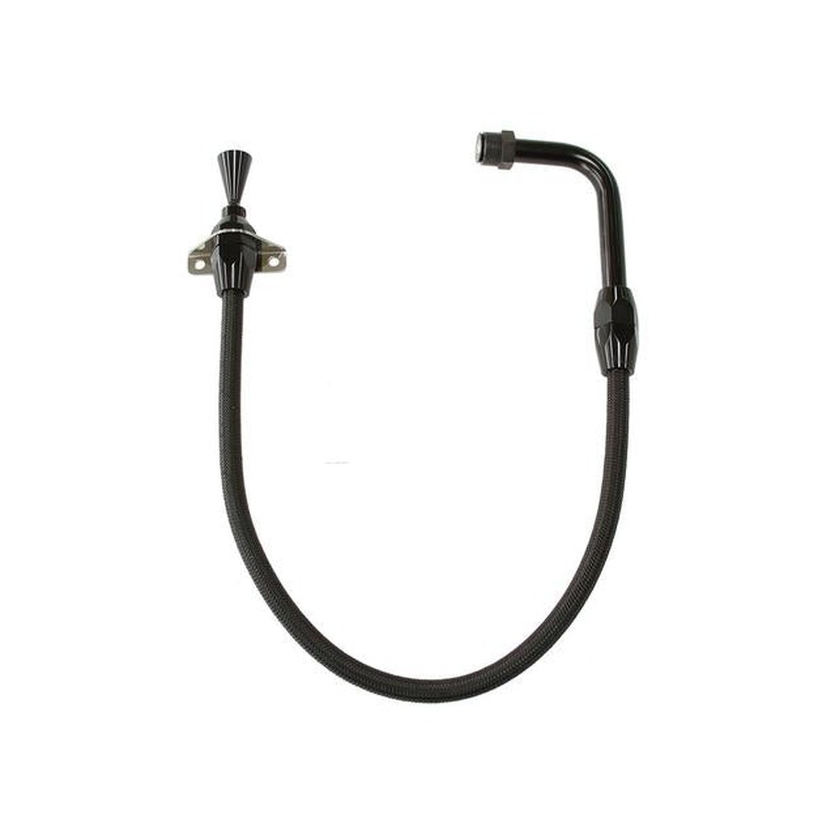 Aeroflow AF72-2503BLK Trans Dipstick In PAN Firewall Mount Black S/S Suits Ford C4