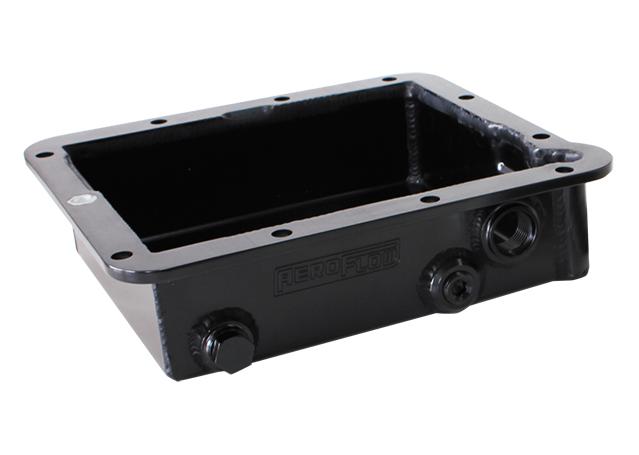 Aeroflow AF72-3000BLK 3" Deep Fabricated Transmission PAN Inc Mounting Access Suits Ford C4