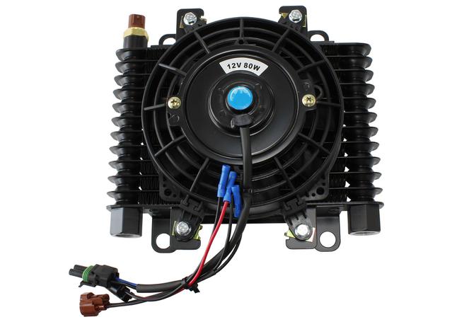 Aeroflow Competition Oil & Transmission Cooler 10 x 7-1/2" W/ 80w FAN & Switch -10orb