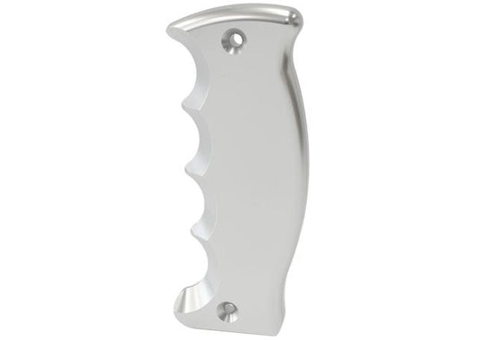 Aeroflow Bare Pistol Grip Side Plate Passenger Handle Silver