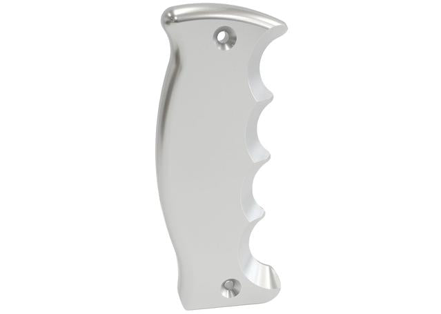 Aeroflow Bare Pistol Grip Side Plate Passenger Handle Silver