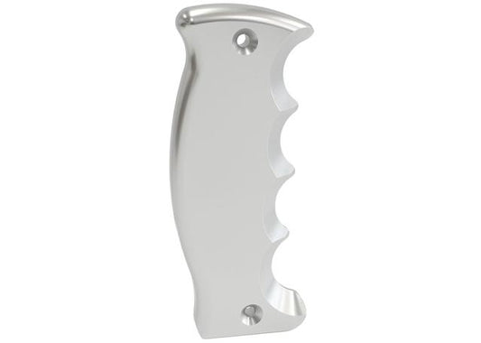 Aeroflow Bare Pistol Grip Side Plate Passenger Handle Silver